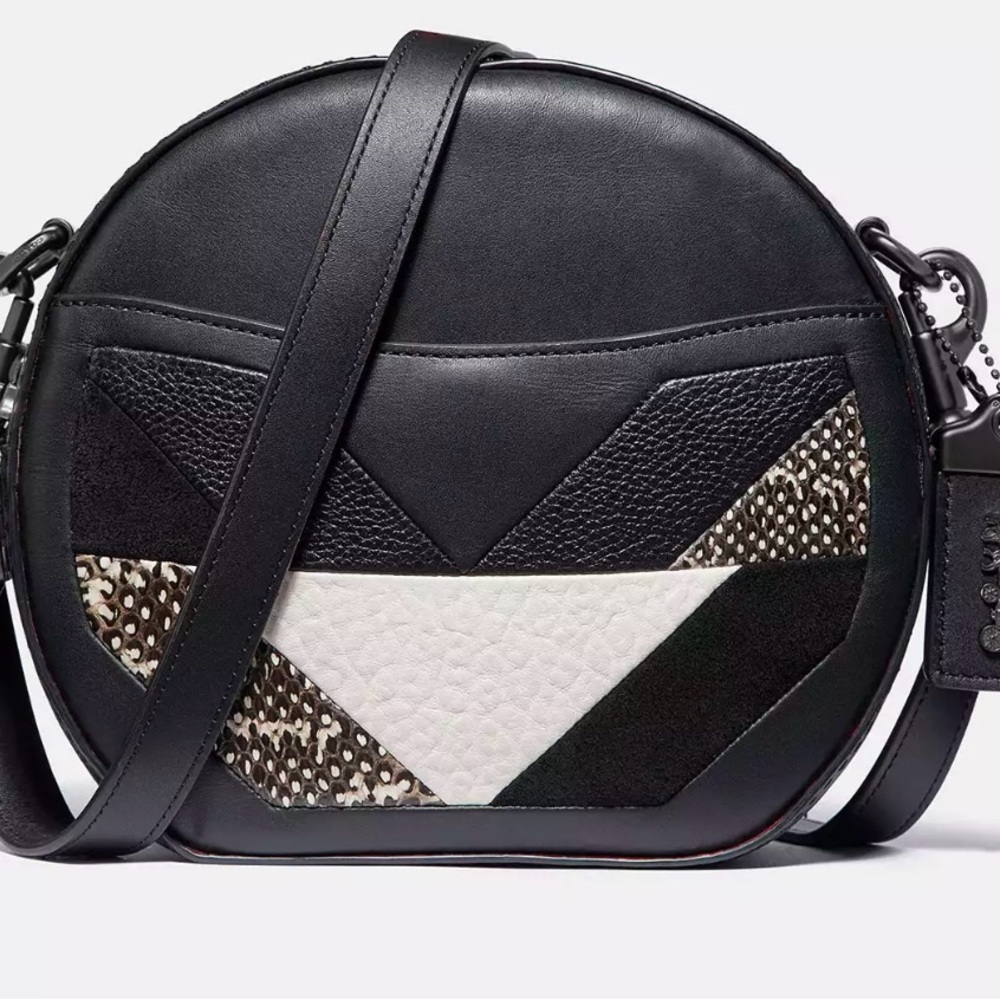 Coach Canteen Crossbody Bag With Patchwork And Snakeskin Detail - NWOT